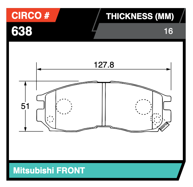 Race car brake pads